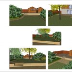 3D garden design for back garden
