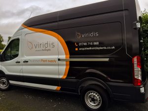 plant delivery van from Viridis growers