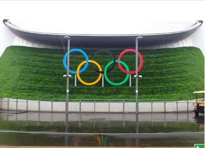 living wall at the london olympics stadium
