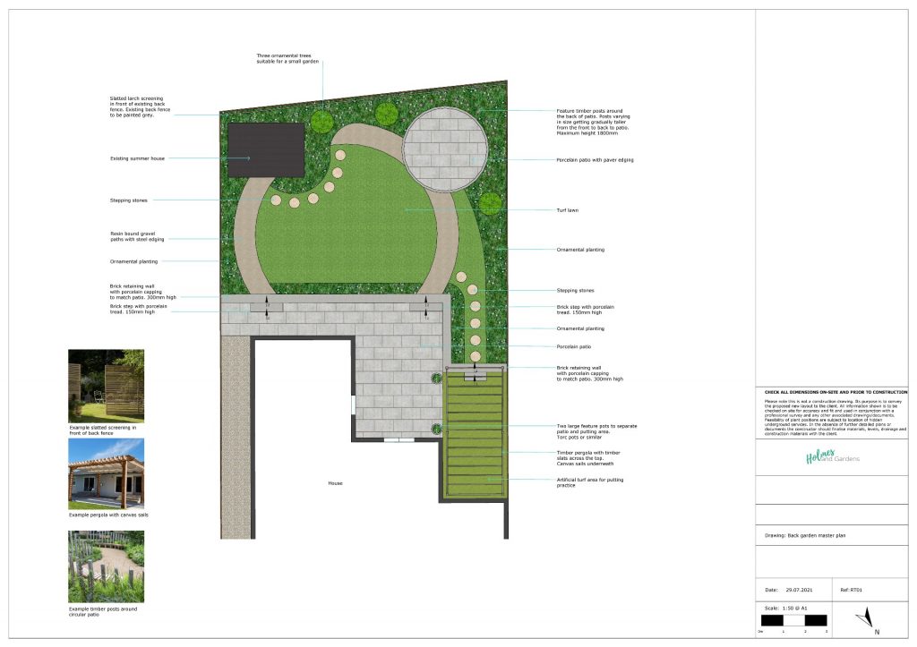 layout plan from My Garden Design service